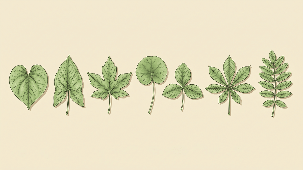 The Leaf Library — A Field Guide to the Twelve Canonical Leaf Shapes ...